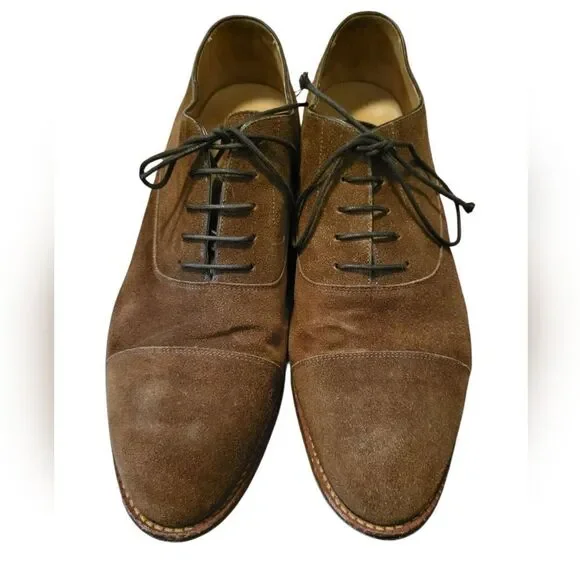 Beckett Simonon Dean Chestnut Suede Mens Oxfords Size 11.5